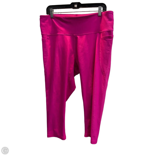 Athletic Capris By Old Navy In Pink, Size: Xxl