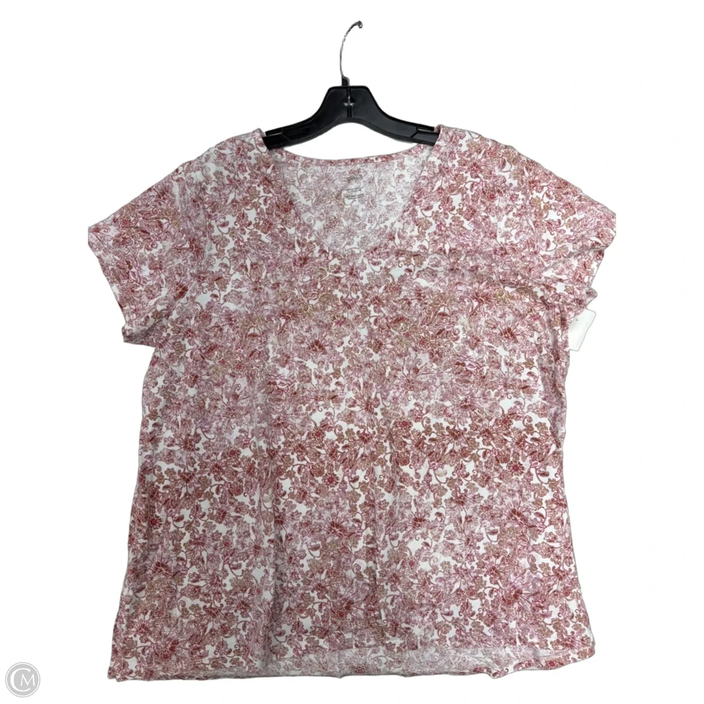 Top Short Sleeve Basic By Pure Jill In Pink, Size: Xl