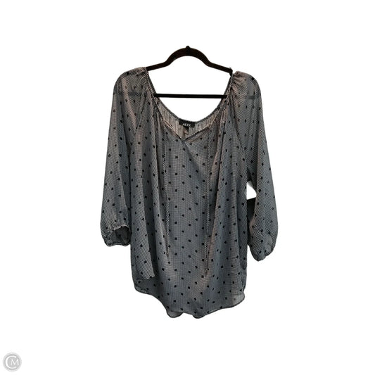Top Short Sleeve By Alyx In Polkadot Pattern, Size: 1x