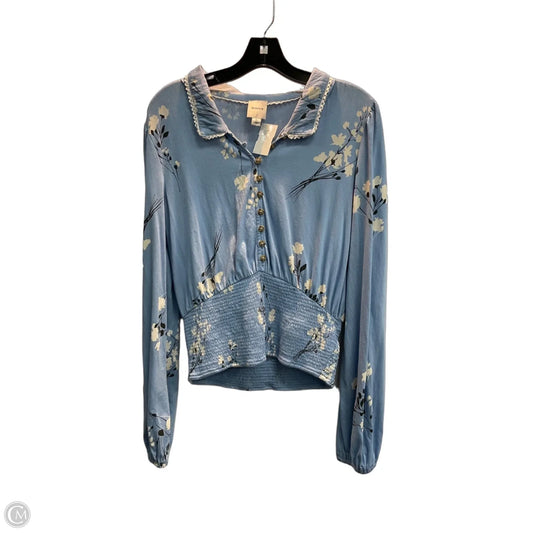 Top Long Sleeve By Maeve In Blue, Size: M