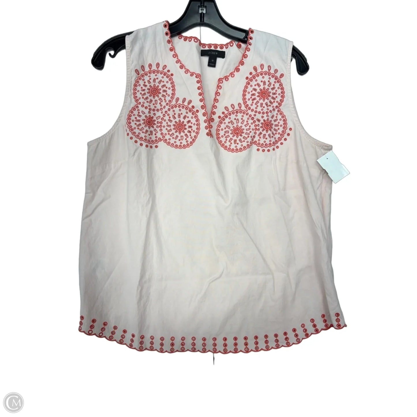 Top Sleeveless By J. Crew In Peach, Size: 12