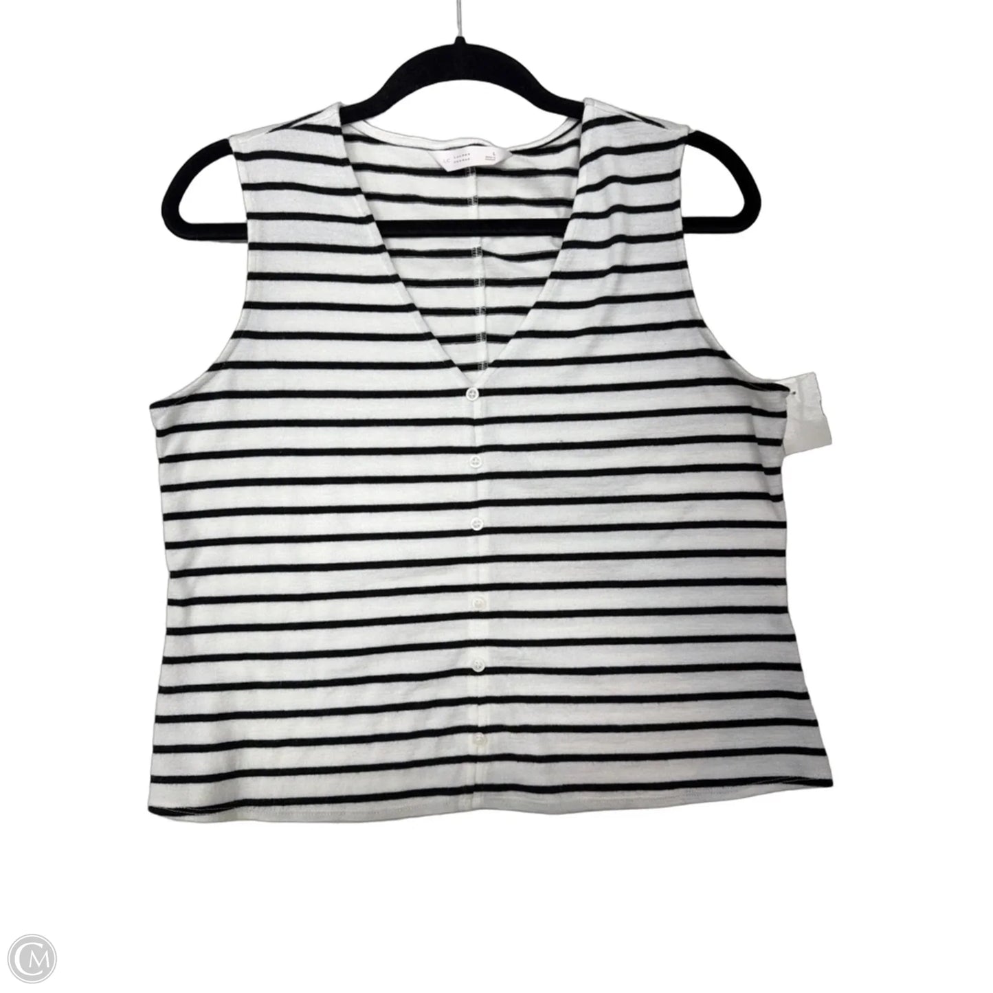 Tank Top By Lc Lauren Conrad In Striped Pattern, Size: L