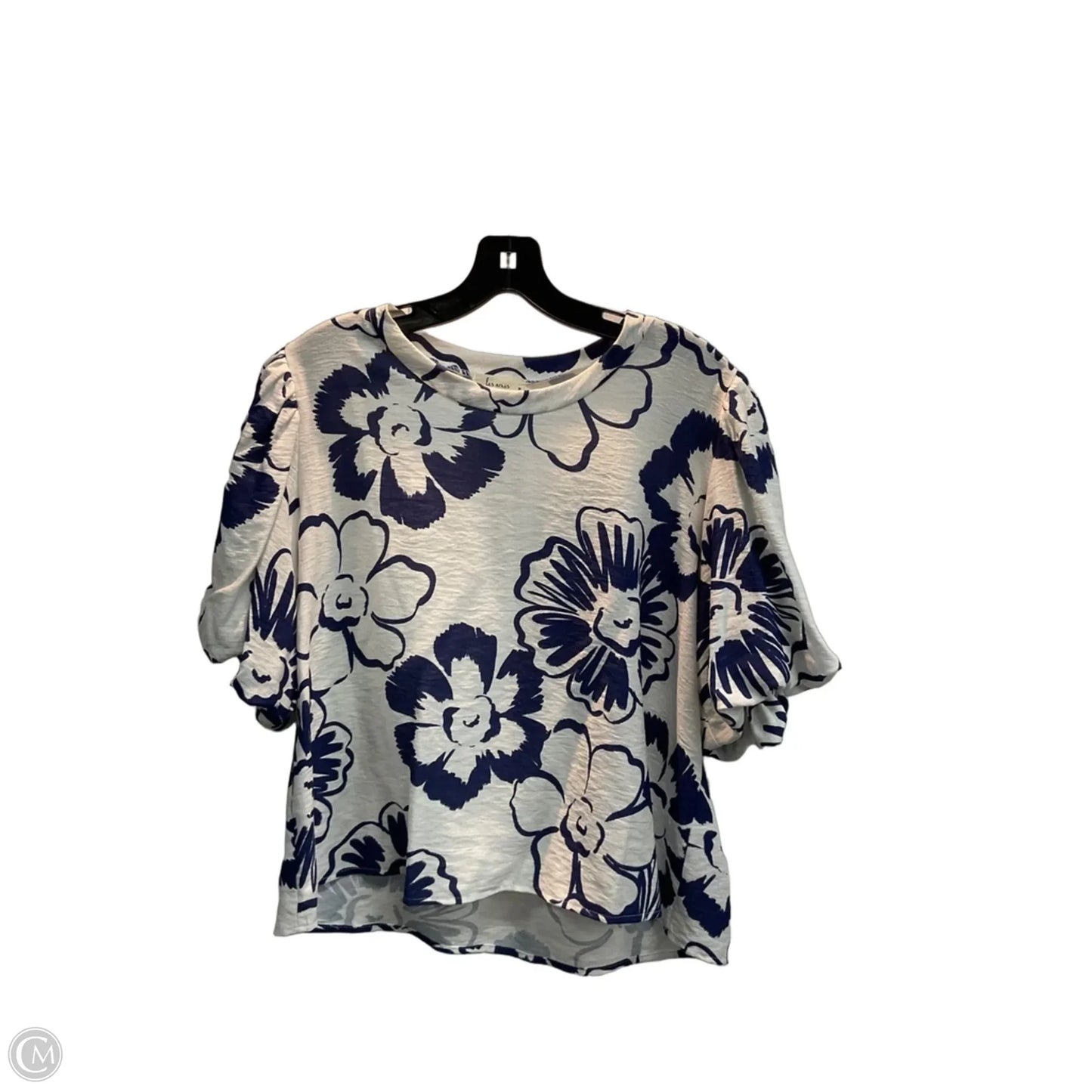 Top Short Sleeve By Les Amis In Floral Print, Size: M