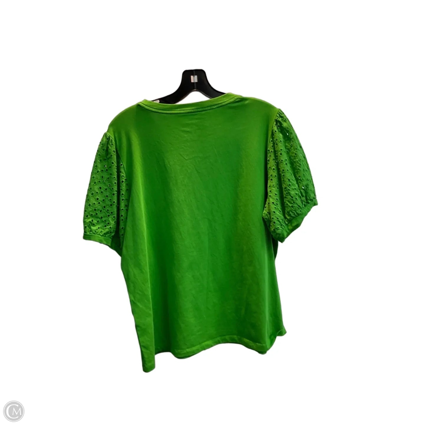 Top Short Sleeve By Tommy Hilfiger In Green, Size: L