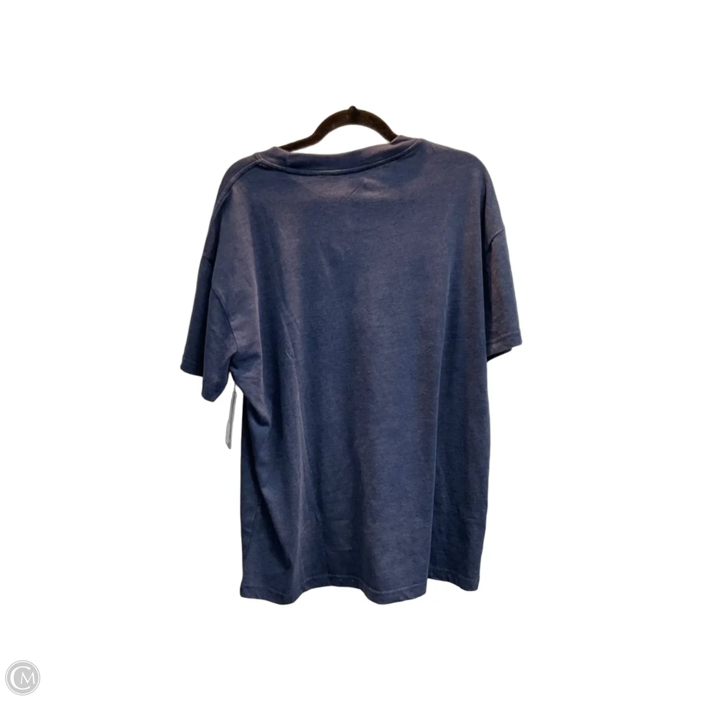 Top Short Sleeve Basic By Disney In Blue, Size: L