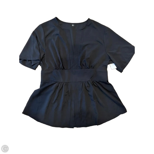 Top Short Sleeve By Clothes Mentor In Black, Size: 4x