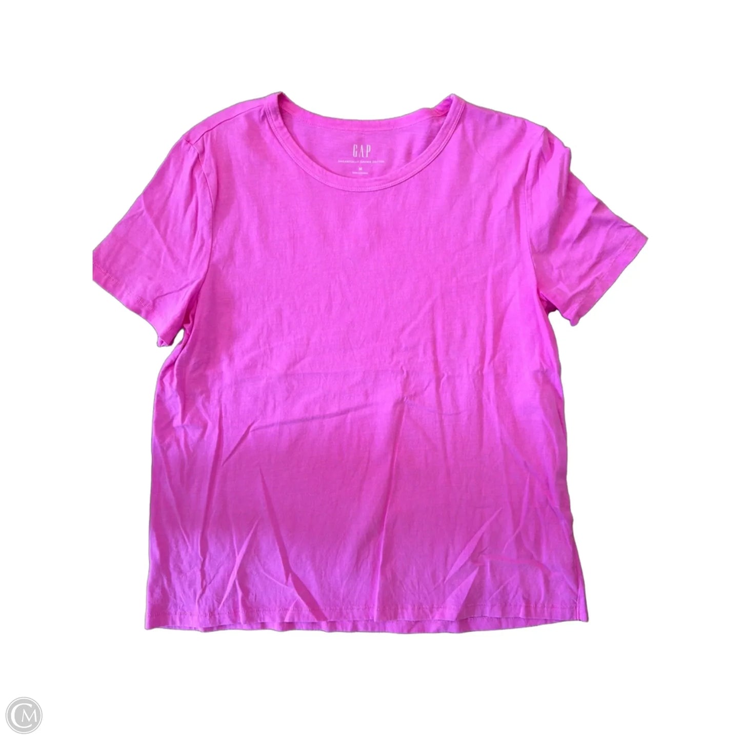 Top Short Sleeve Basic By Gap In Pink, Size: M
