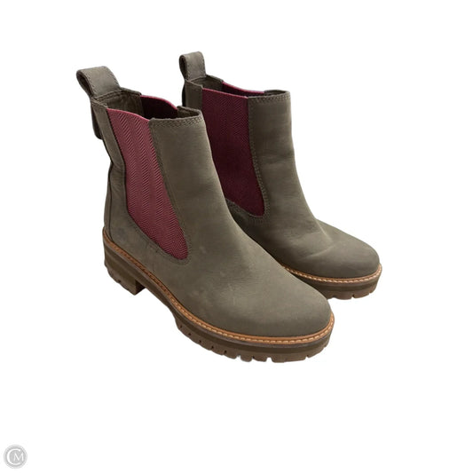 Boots Ankle Flats By Timberland In Grey, Size: 7