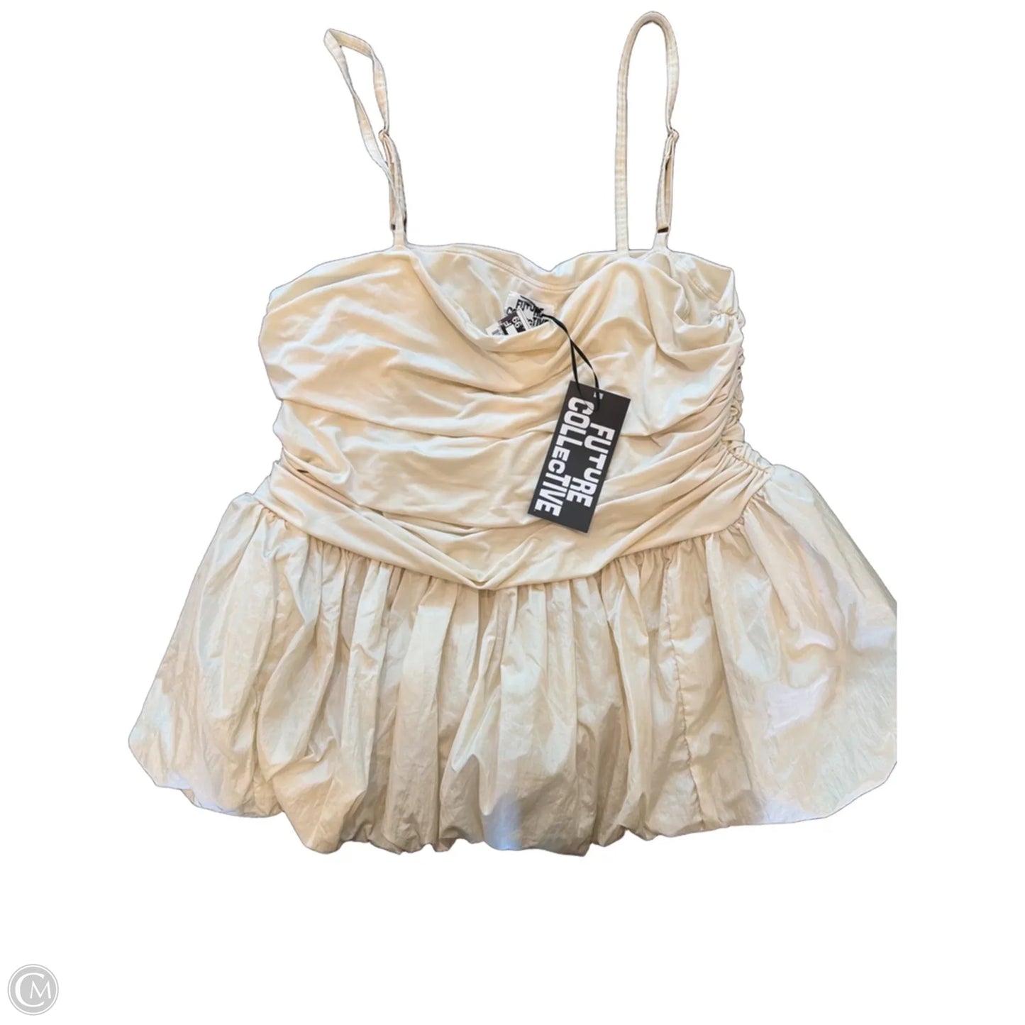 Top Sleeveless By Future Collective In Cream, Size: Xxl