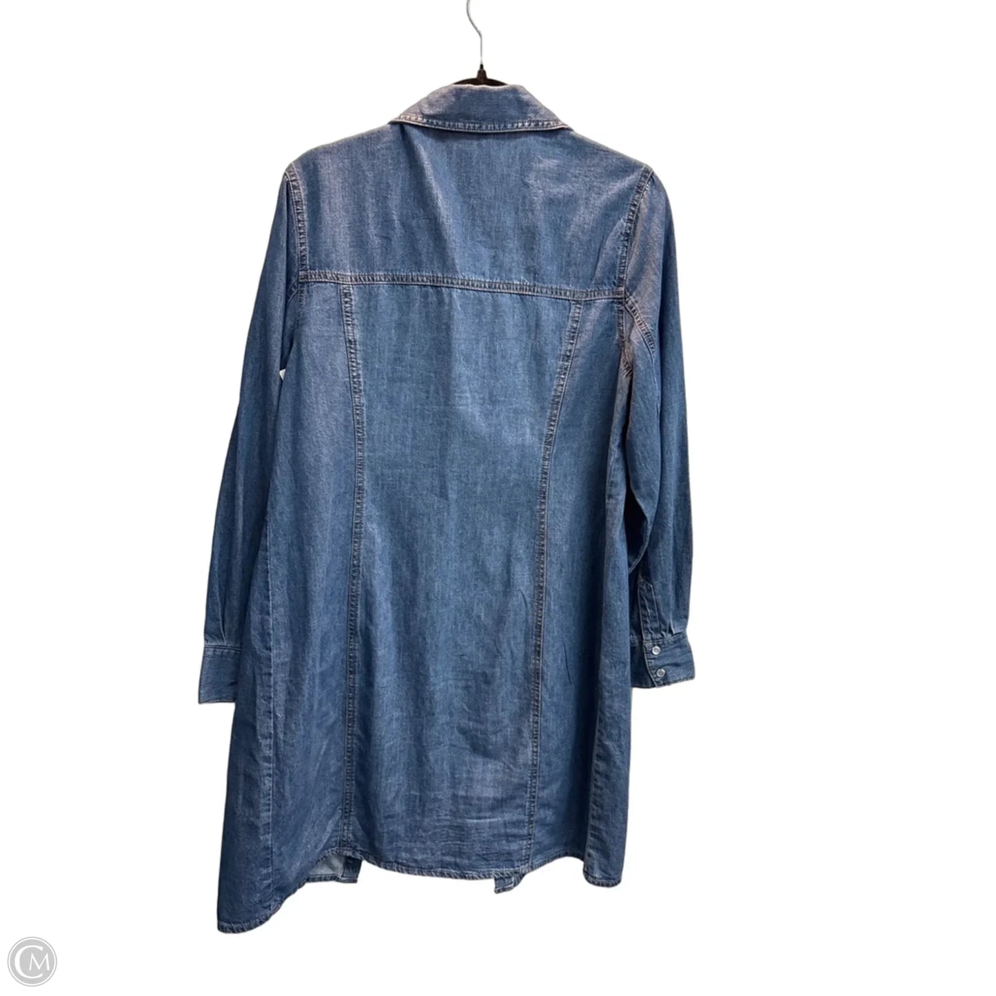 Dress Casual Midi By Clothes Mentor In Blue Denim, Size: L