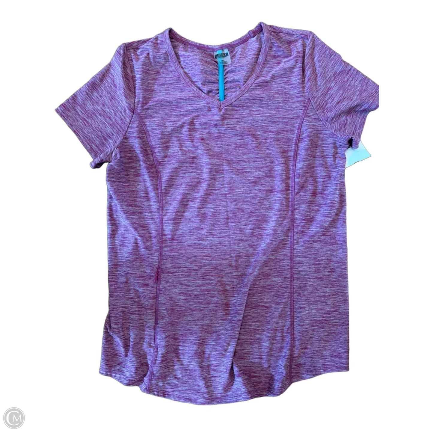 Athletic Top Short Sleeve By Duluth Trading In Purple, Size: M