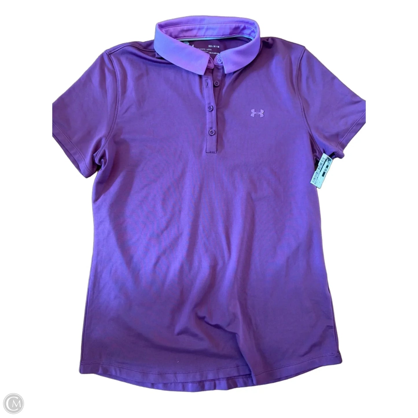 Top Short Sleeve By Under Armour In Purple, Size: M