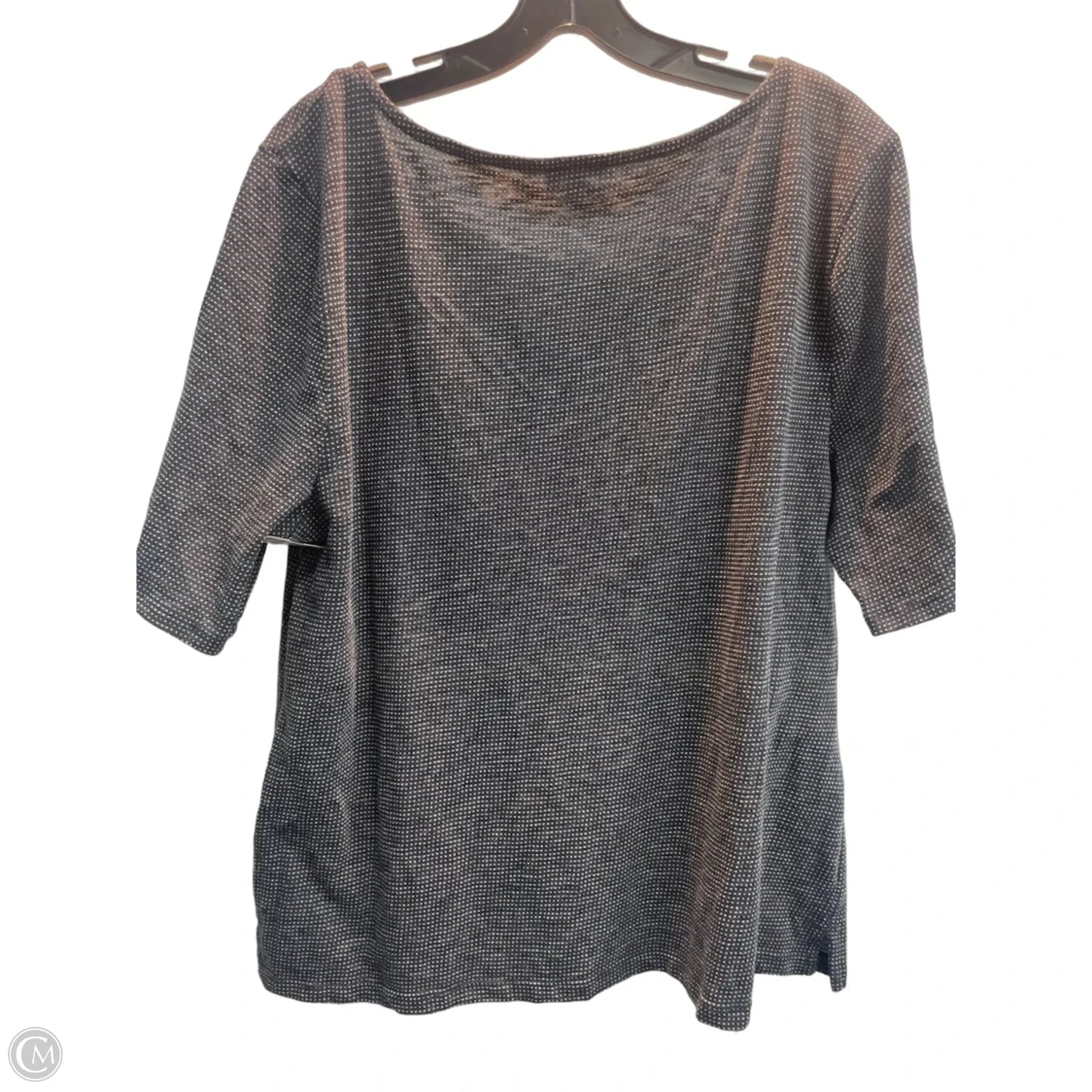Top Short Sleeve By Talbots In Navy, Size: Xl