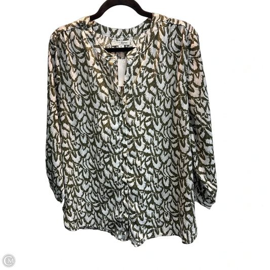 Blouse 3/4 Sleeve By Jachs Girlfirend In Green, Size: M