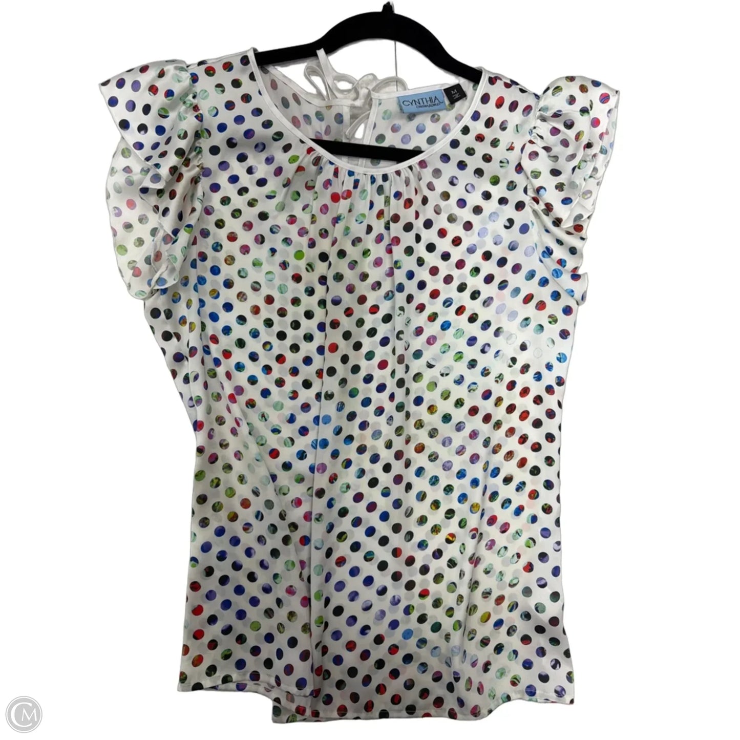 Top Sleeveless By Cynthia Rowley In Polkadot Pattern, Size: M