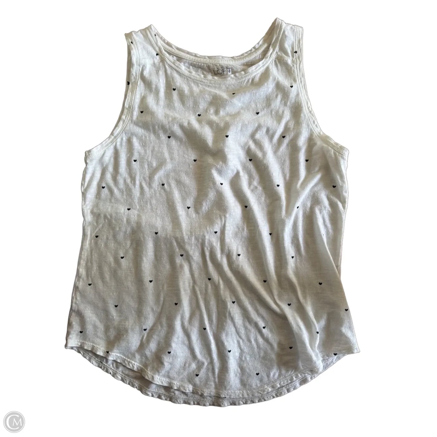 Tank Top By Loft In Polkadot Pattern, Size: M