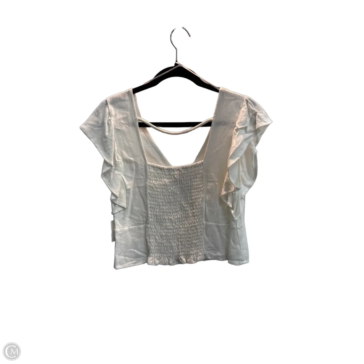 Top Sleeveless By Kirious In White, Size: L
