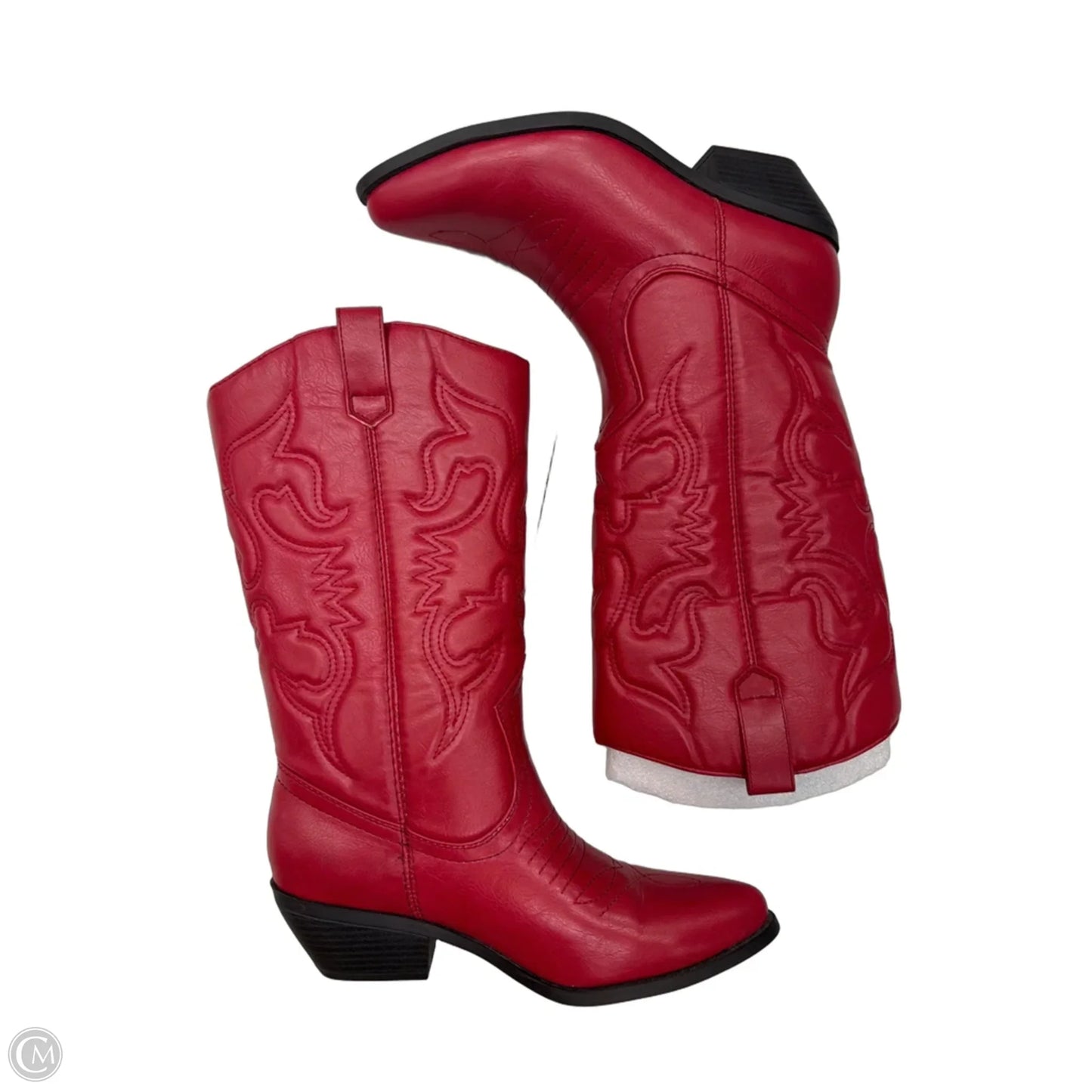 Boots Western By Soda In Red, Size: 7.5