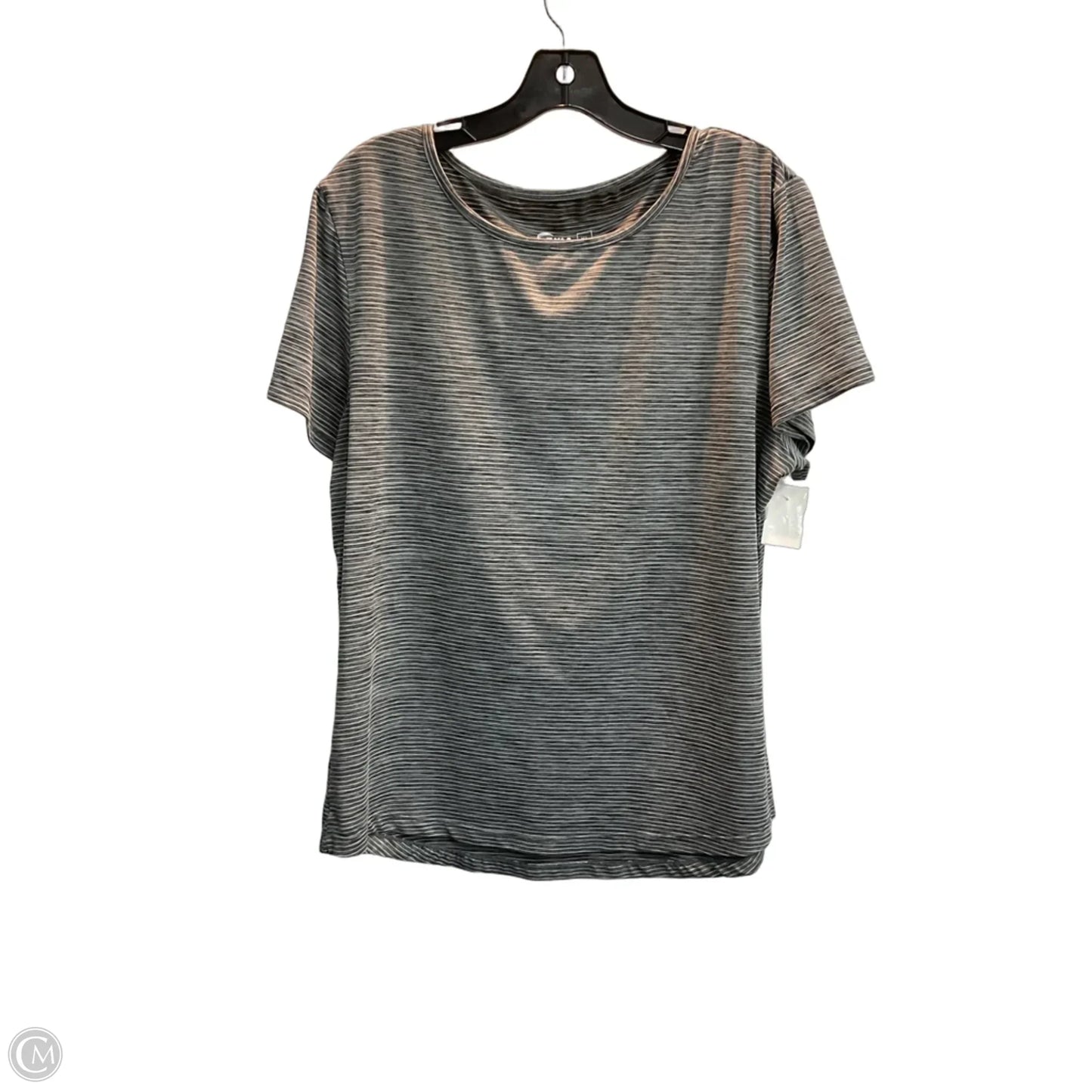 Athletic Top Short Sleeve By Zyia In Grey, Size: Xl