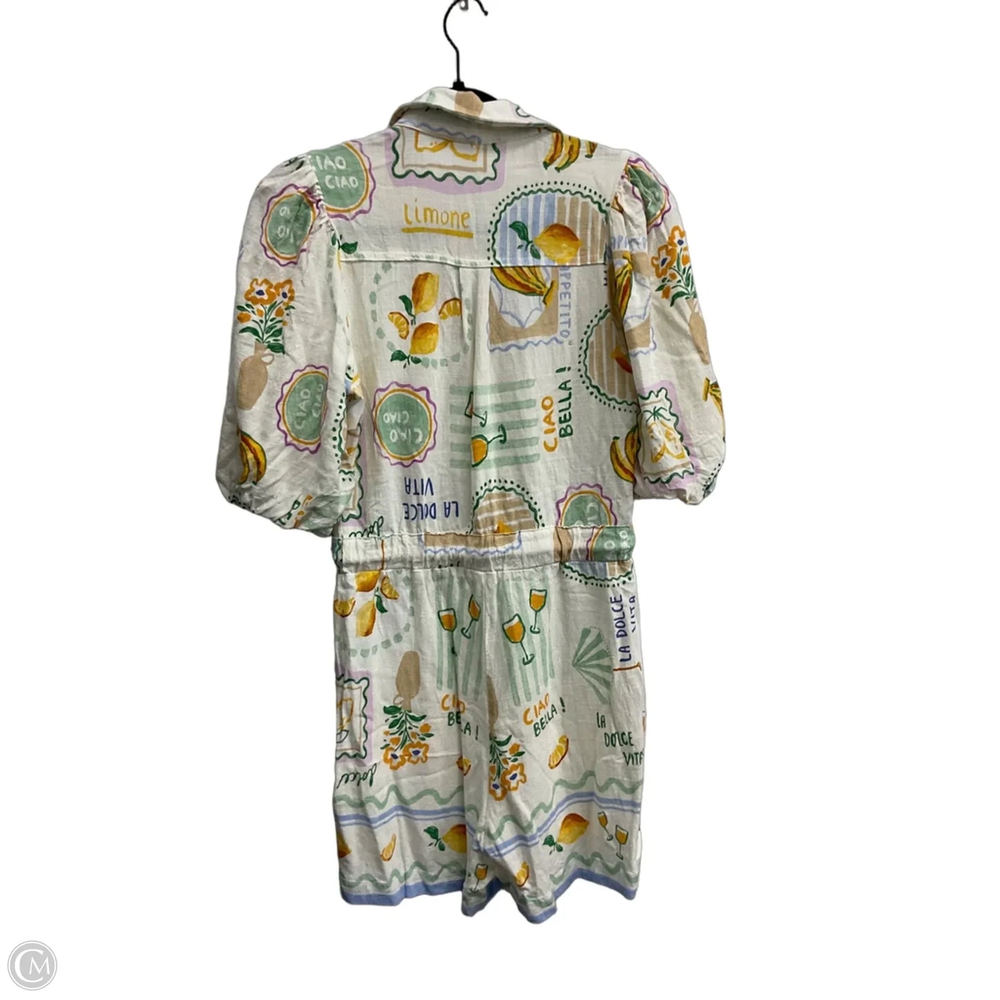 Romper By Clothes Mentor In Tropical Print, Size: M
