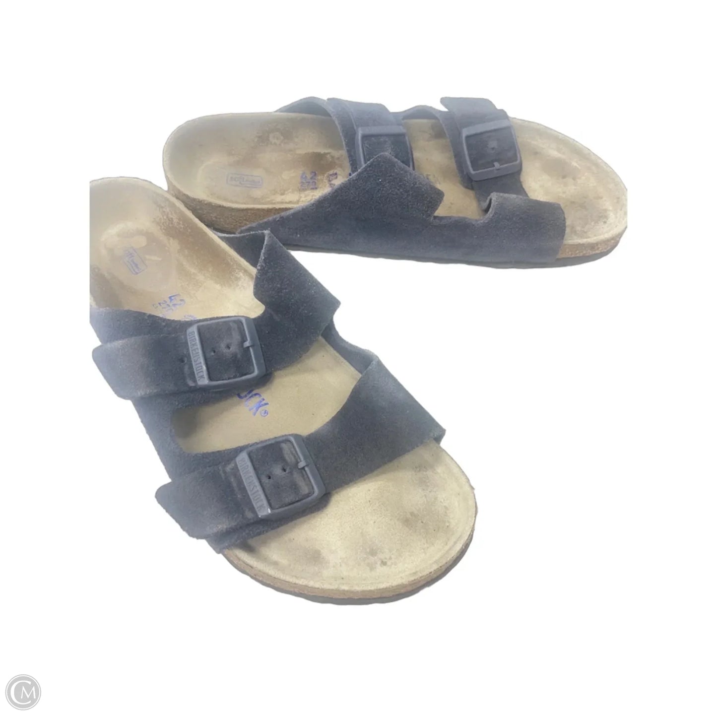 Sandals Flats By Birkenstock In Navy, Size: 11