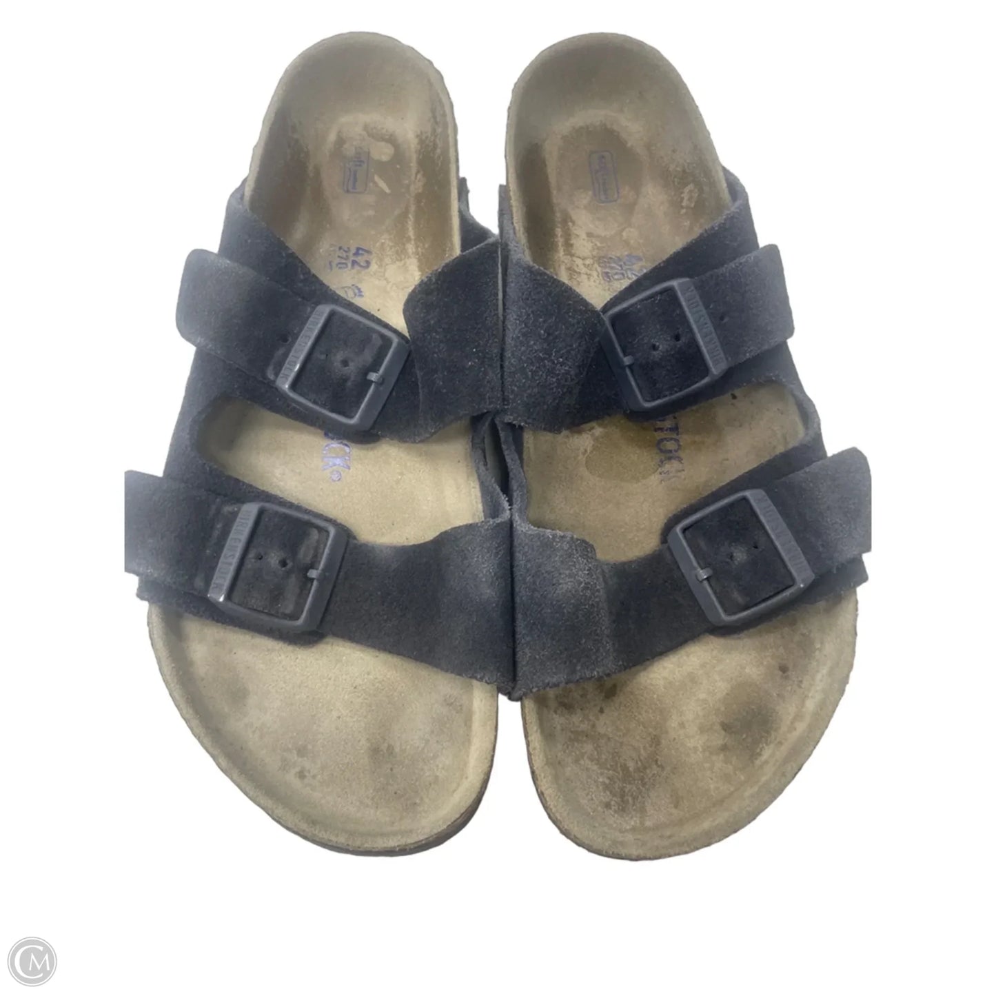 Sandals Flats By Birkenstock In Navy, Size: 11