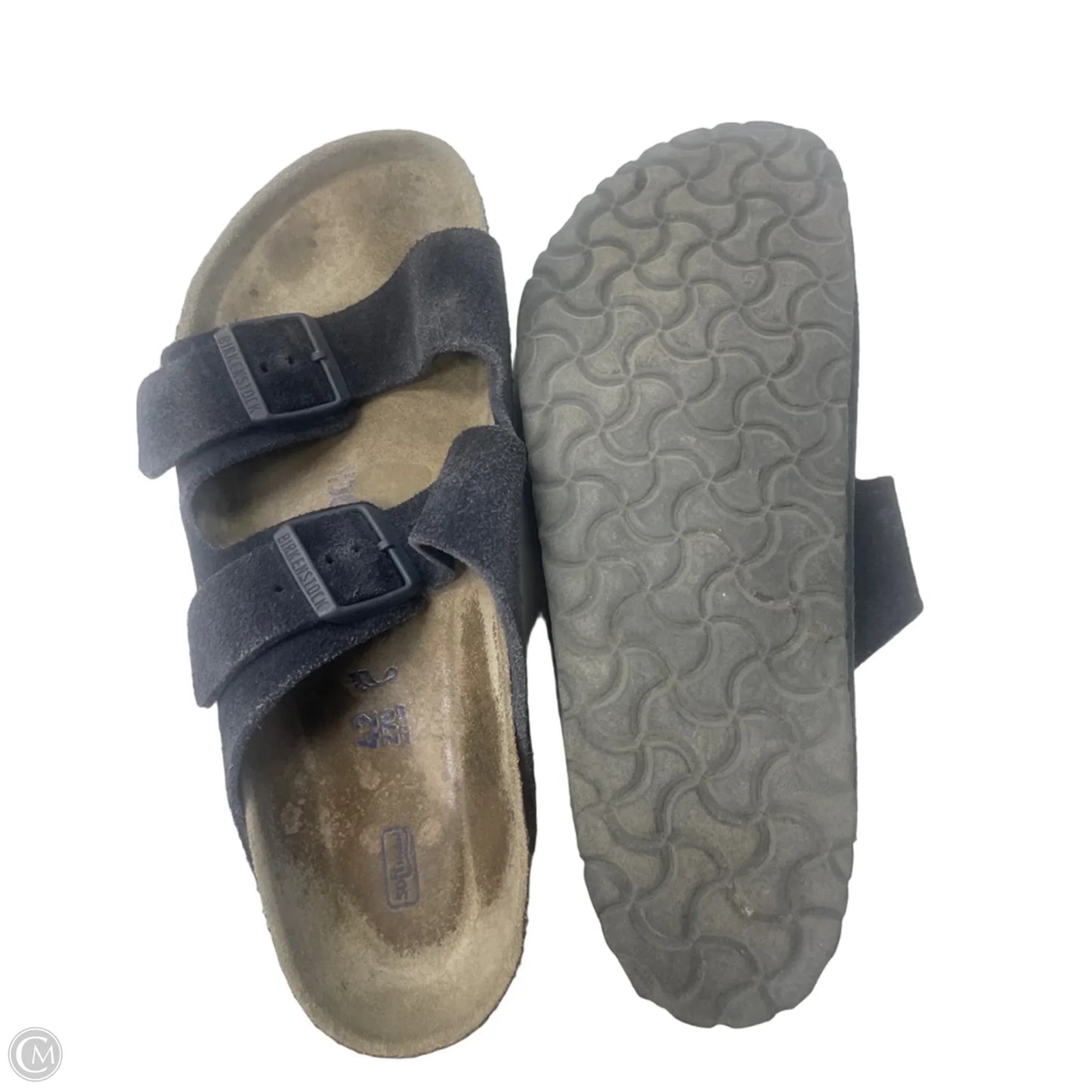 Sandals Flats By Birkenstock In Navy, Size: 11