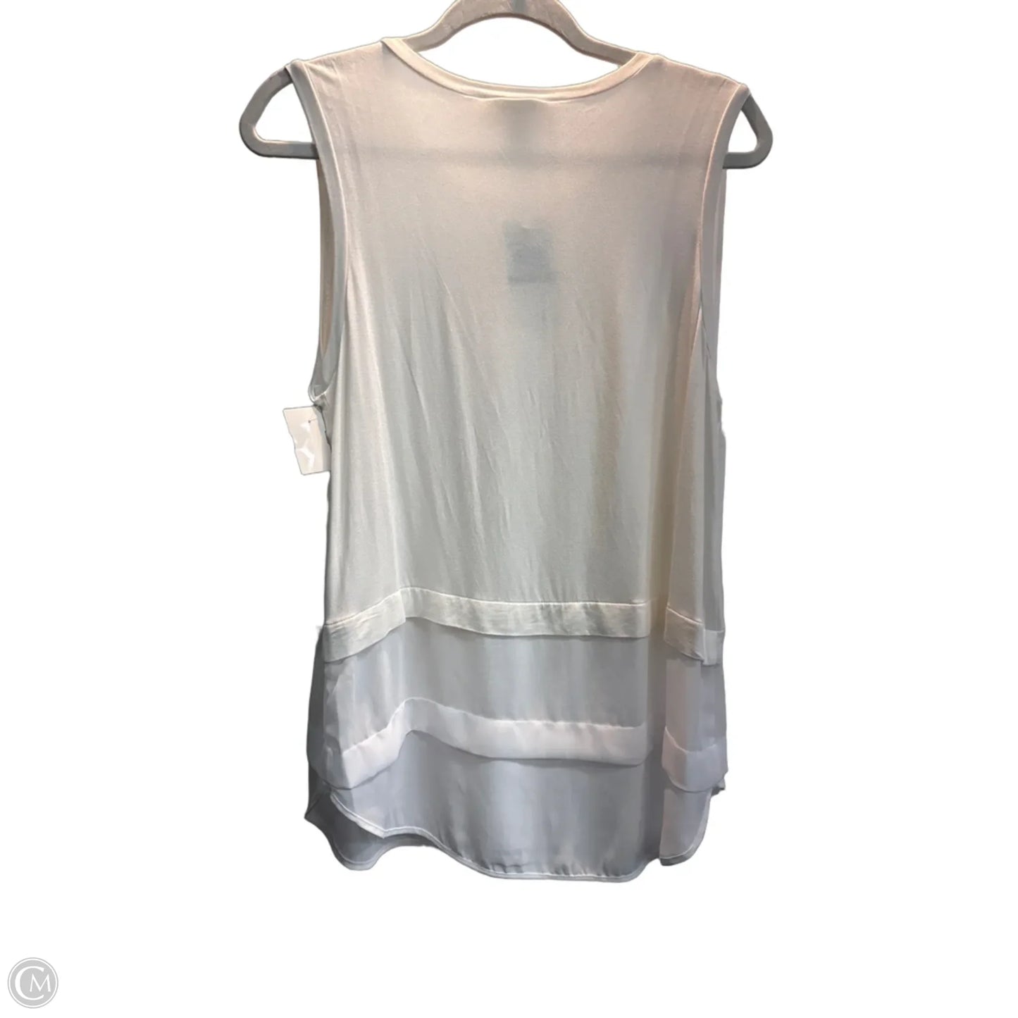 Tank Top By Michael By Michael Kors In White, Size: L