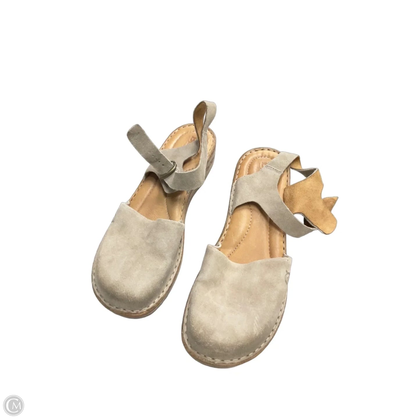Shoes Heels Platform By Born In Taupe, Size: 10