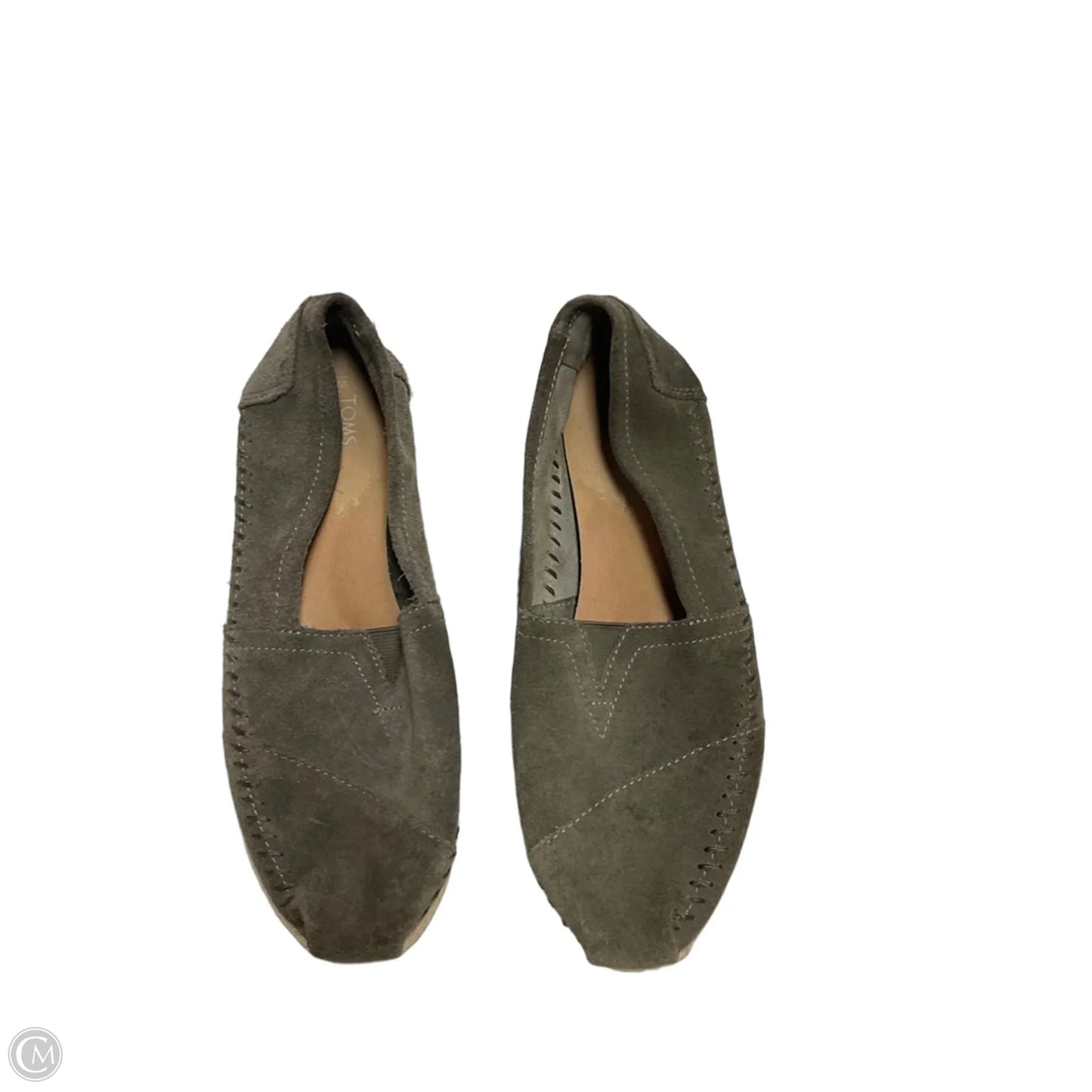 Shoes Flats By Toms In Grey, Size: 9.5