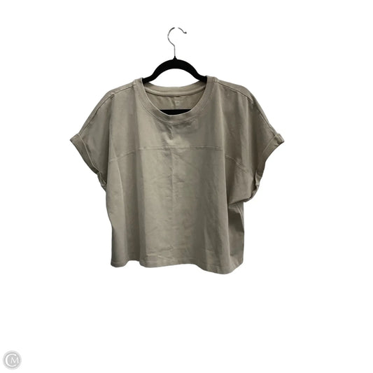Top Short Sleeve By Offline In Taupe, Size: Xxl