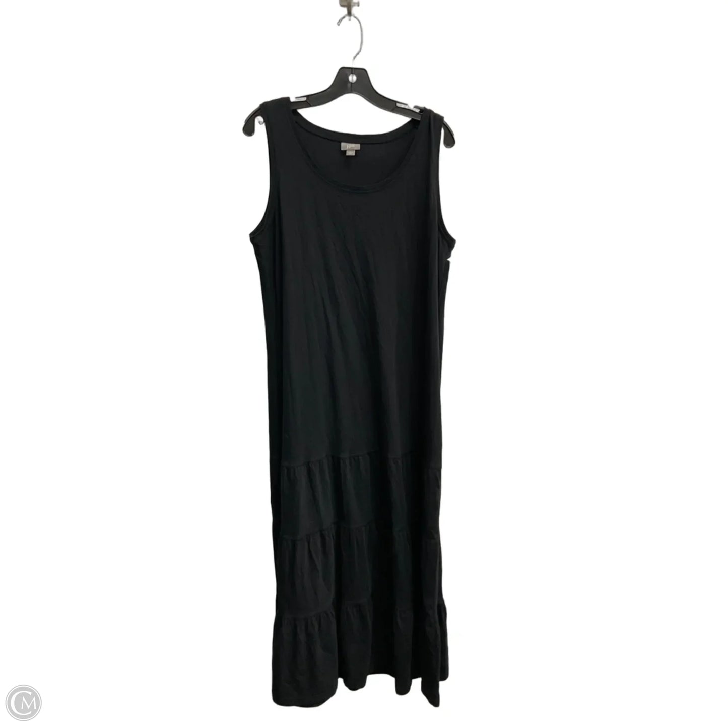 Dress Casual Maxi By J. Jill In Black, Size: L