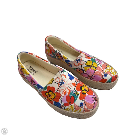 Shoes Flats By Toms In Tropical Print, Size: 7