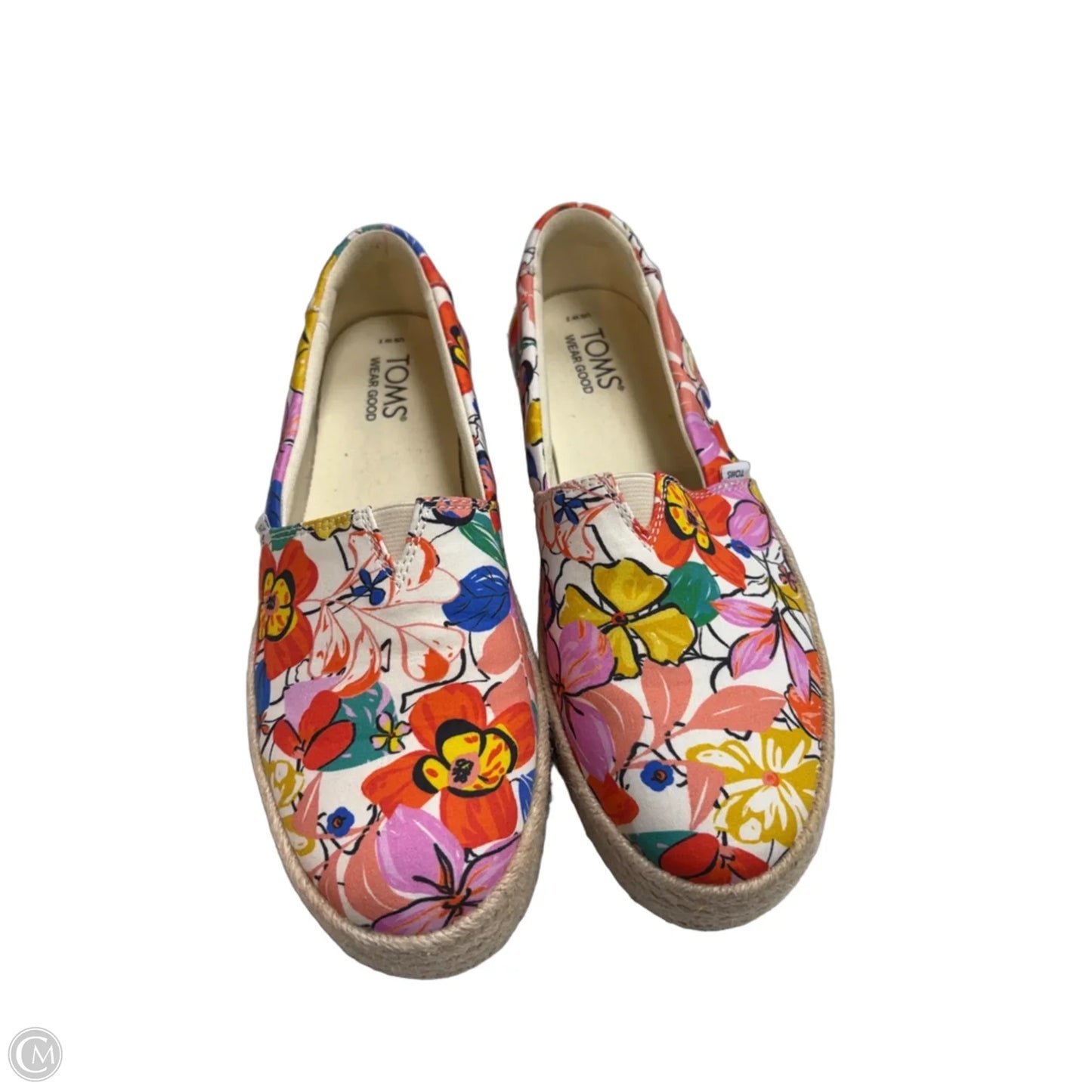 Shoes Flats By Toms In Tropical Print, Size: 7