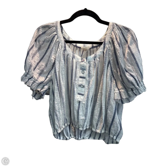 Top Short Sleeve By Pilcro In Striped Pattern, Size: S
