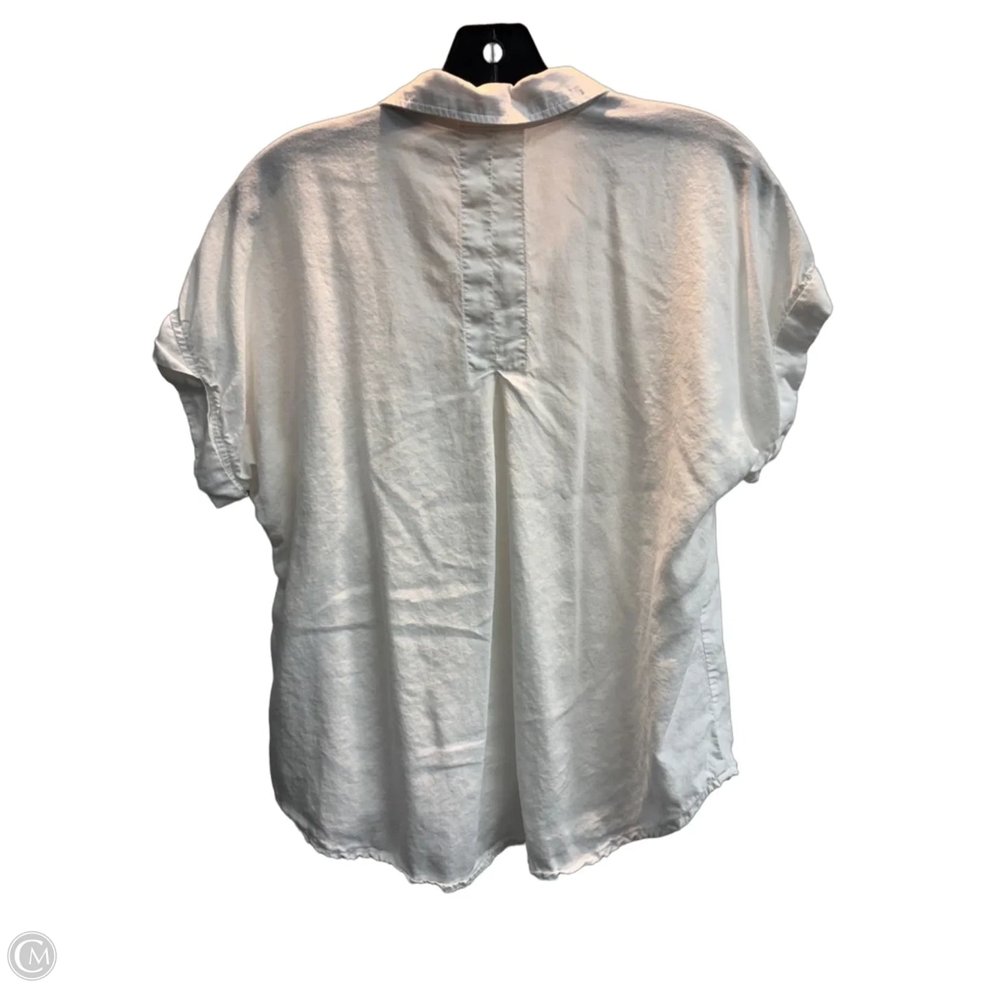 Blouse Short Sleeve By Cloth & Stone In White, Size: S
