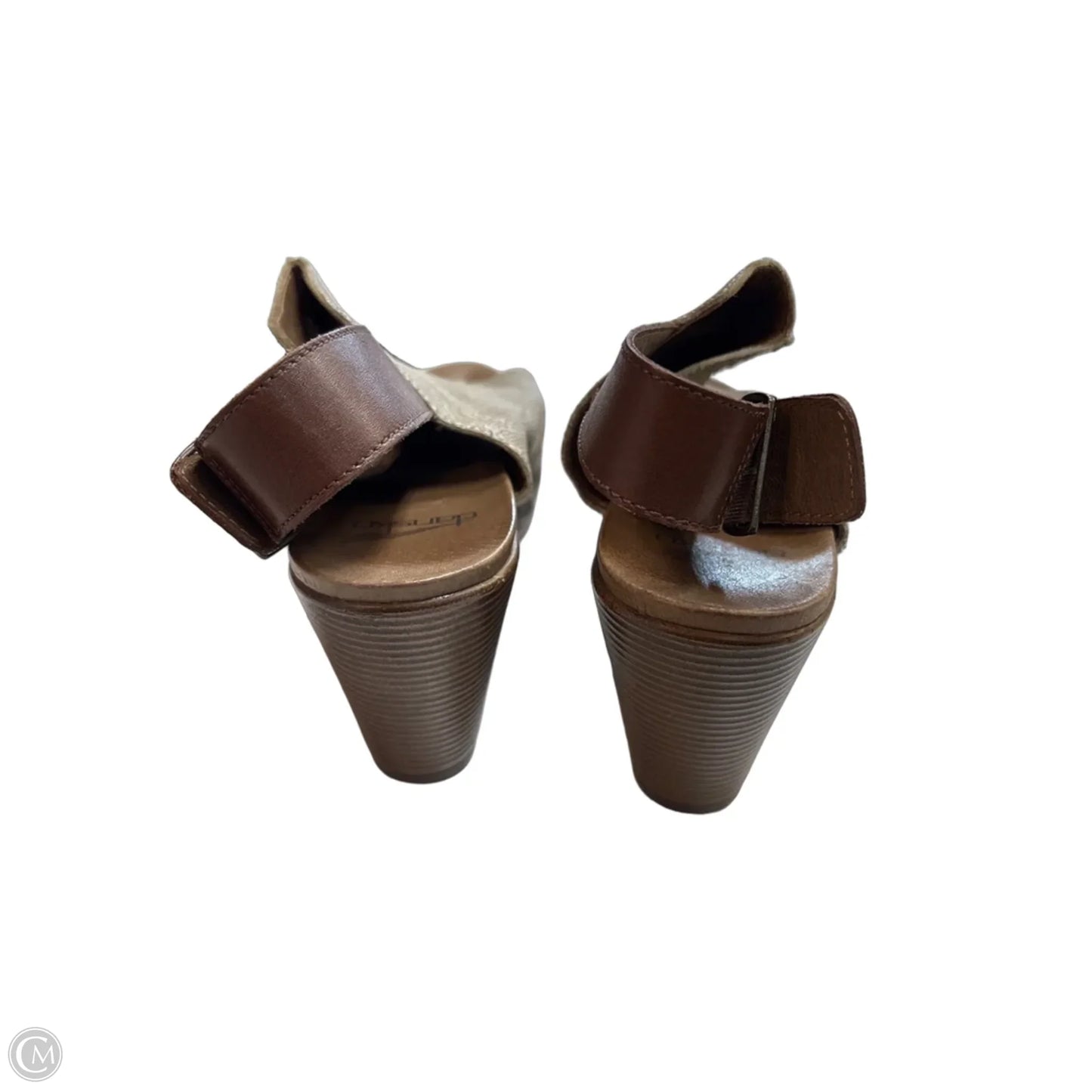 Sandals Heels Block By Dansko In Tan, Size: 9