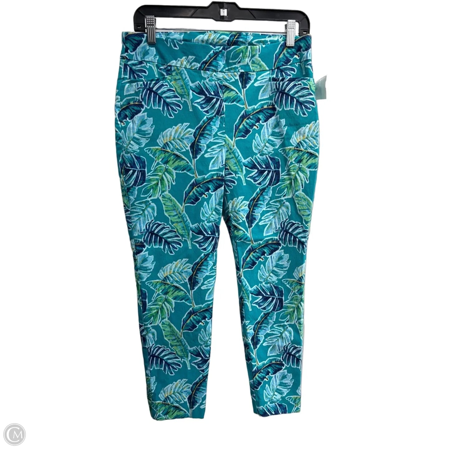 Pants Leggings By Chicos In Tropical Print, Size: 8
