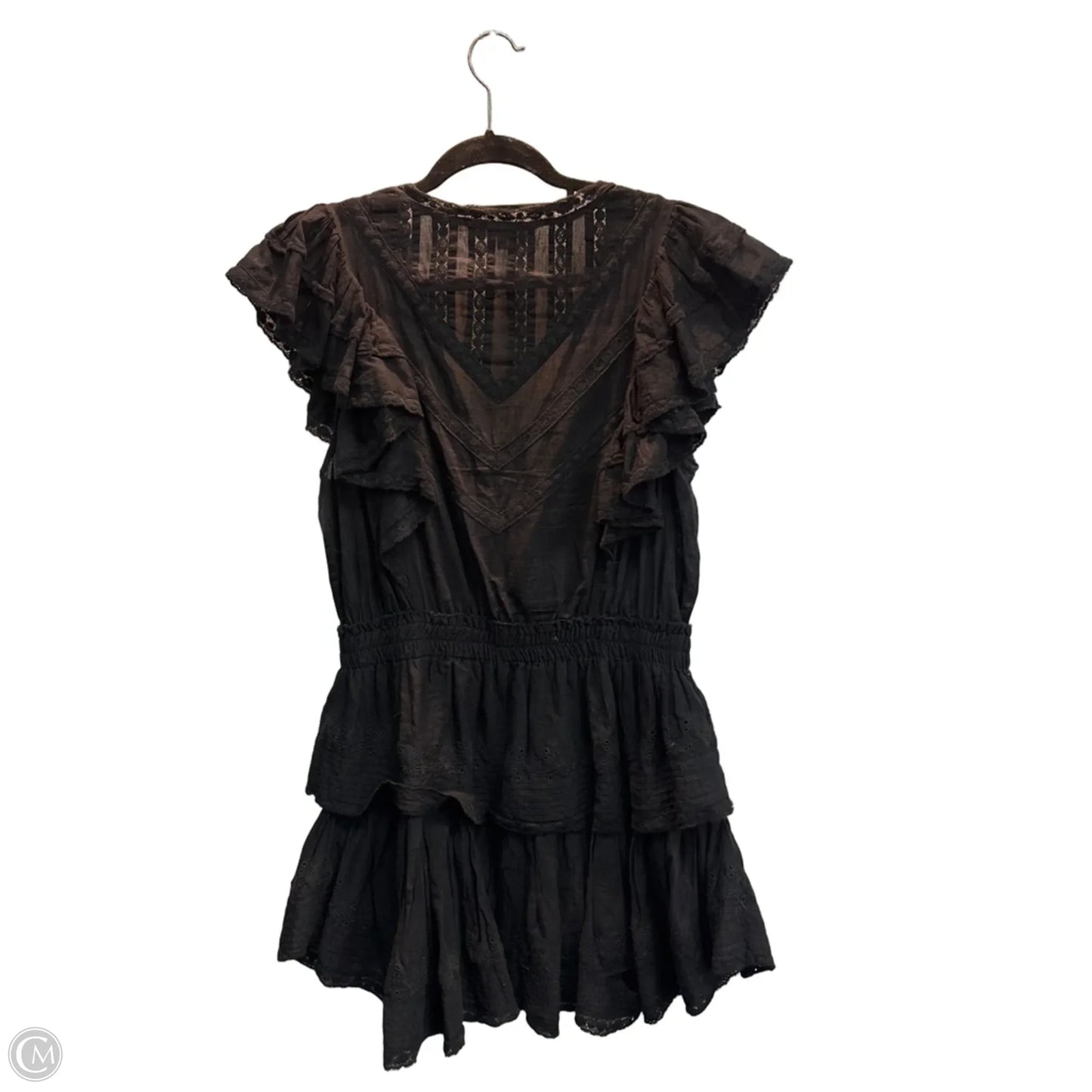 Dress Party Short By Loveshackfancy In Black, Size: Xl