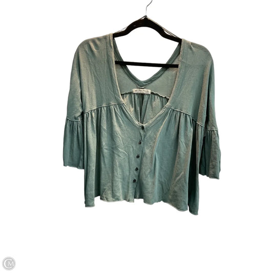 Top Short Sleeve By We The Free In Green, Size: Xs