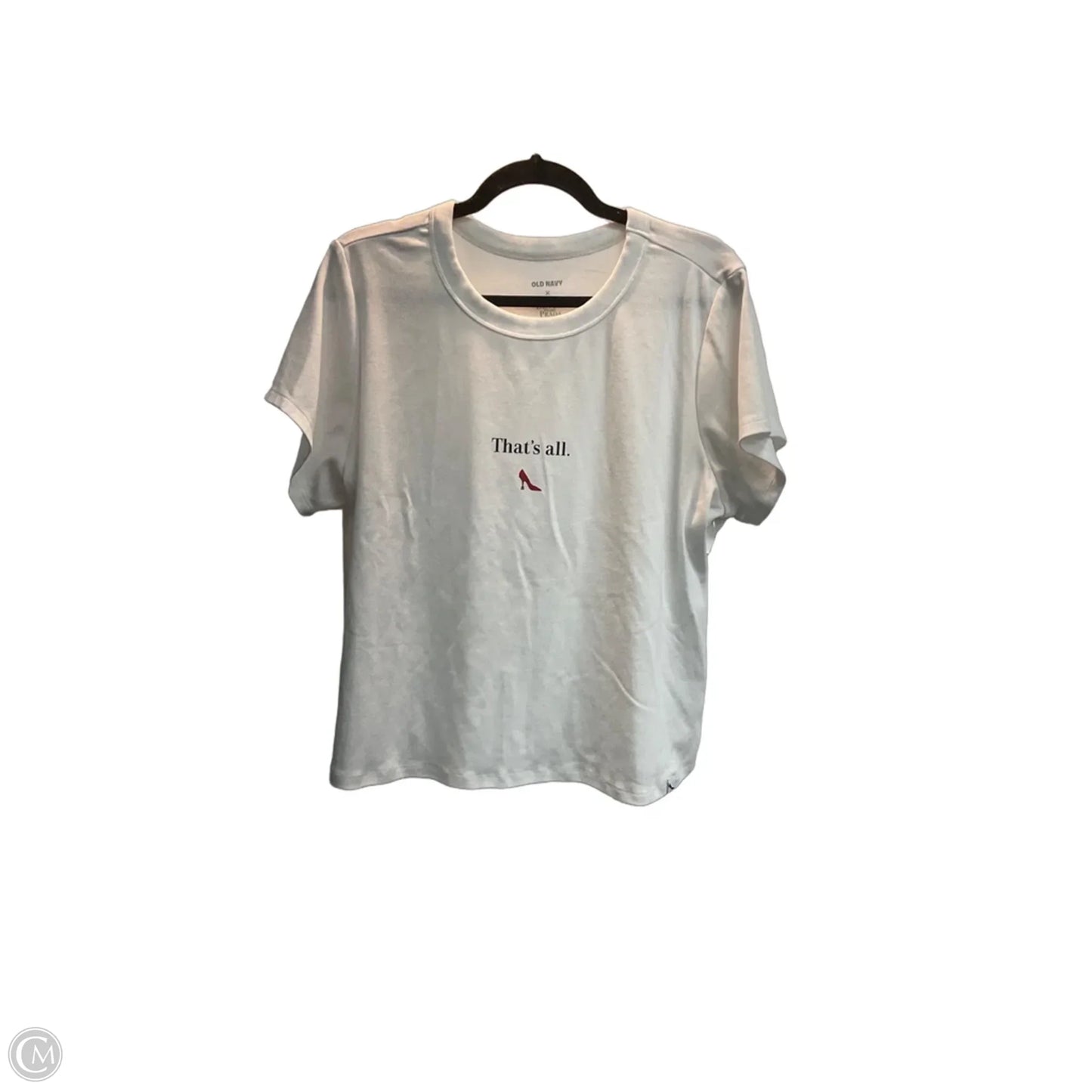 Top Short Sleeve Basic By Old Navy In White, Size: 2x