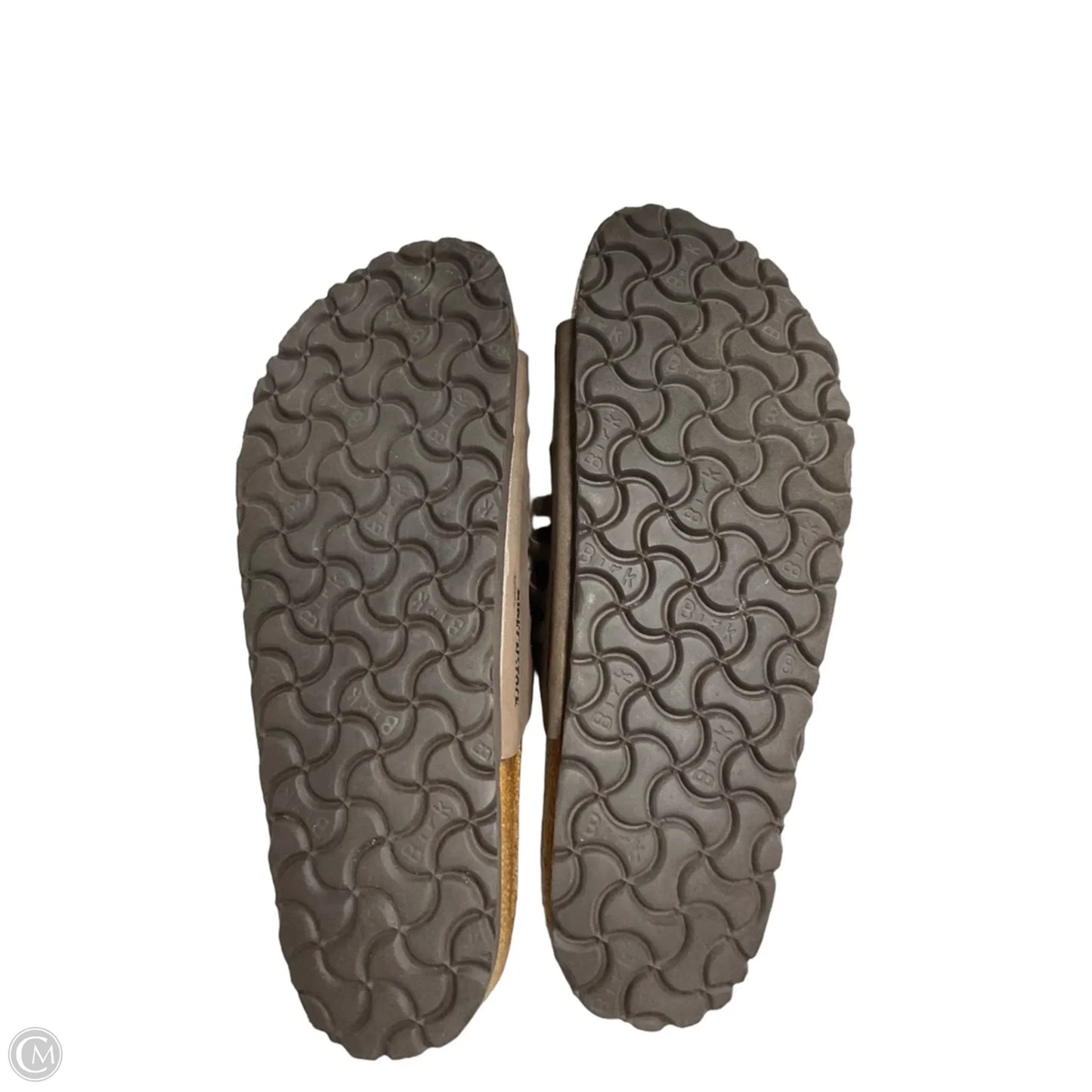 Sandals Flats By Birkenstock In Brown, Size: 9