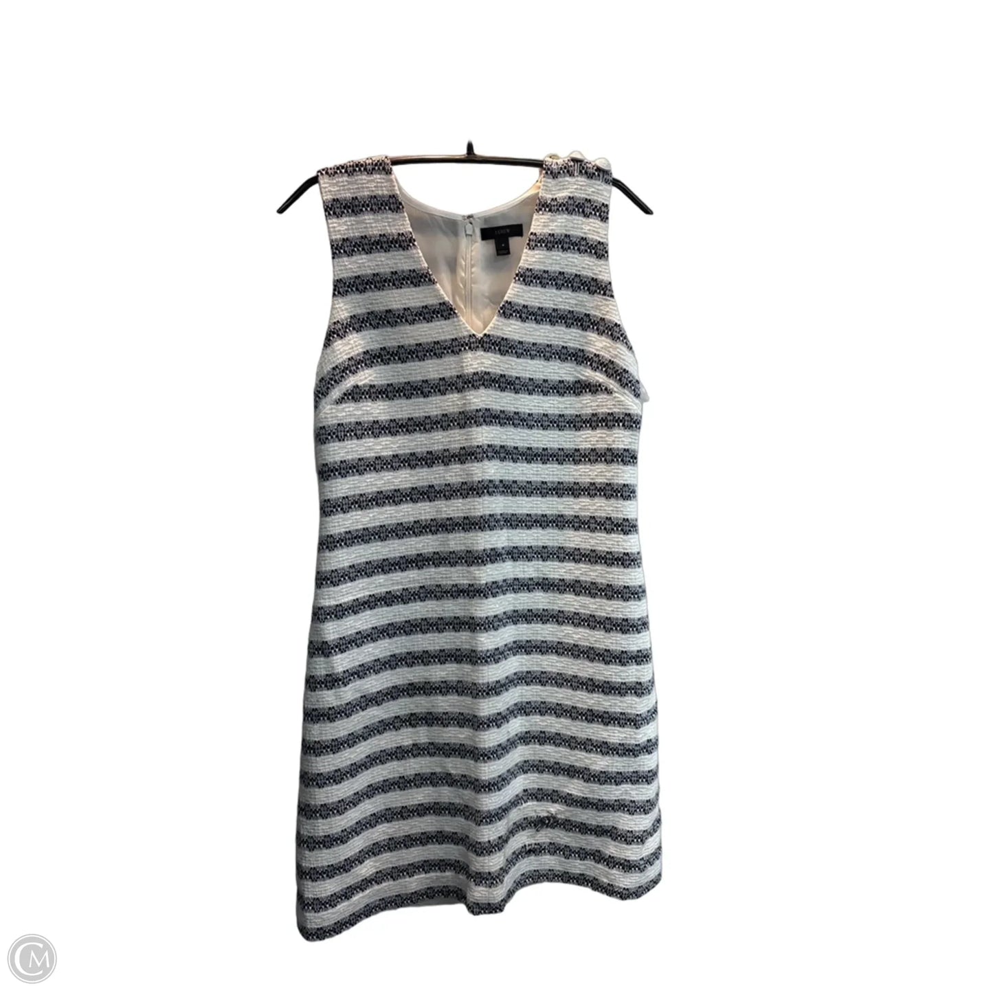 Dress Casual Midi By J. Crew In Striped Pattern, Size: 4