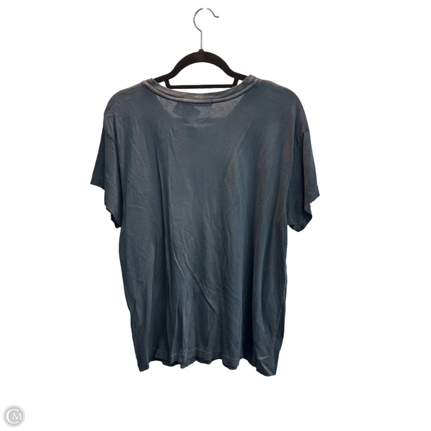 Top Short Sleeve Basic By Anthropologie In Grey, Size: M
