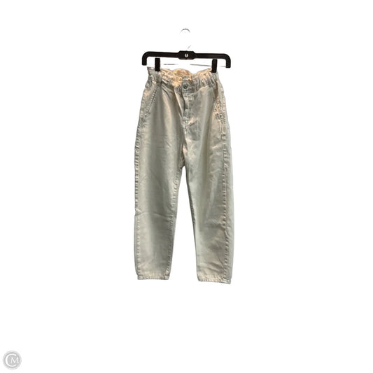 Pants Joggers By Zara In White Denim, Size: 2