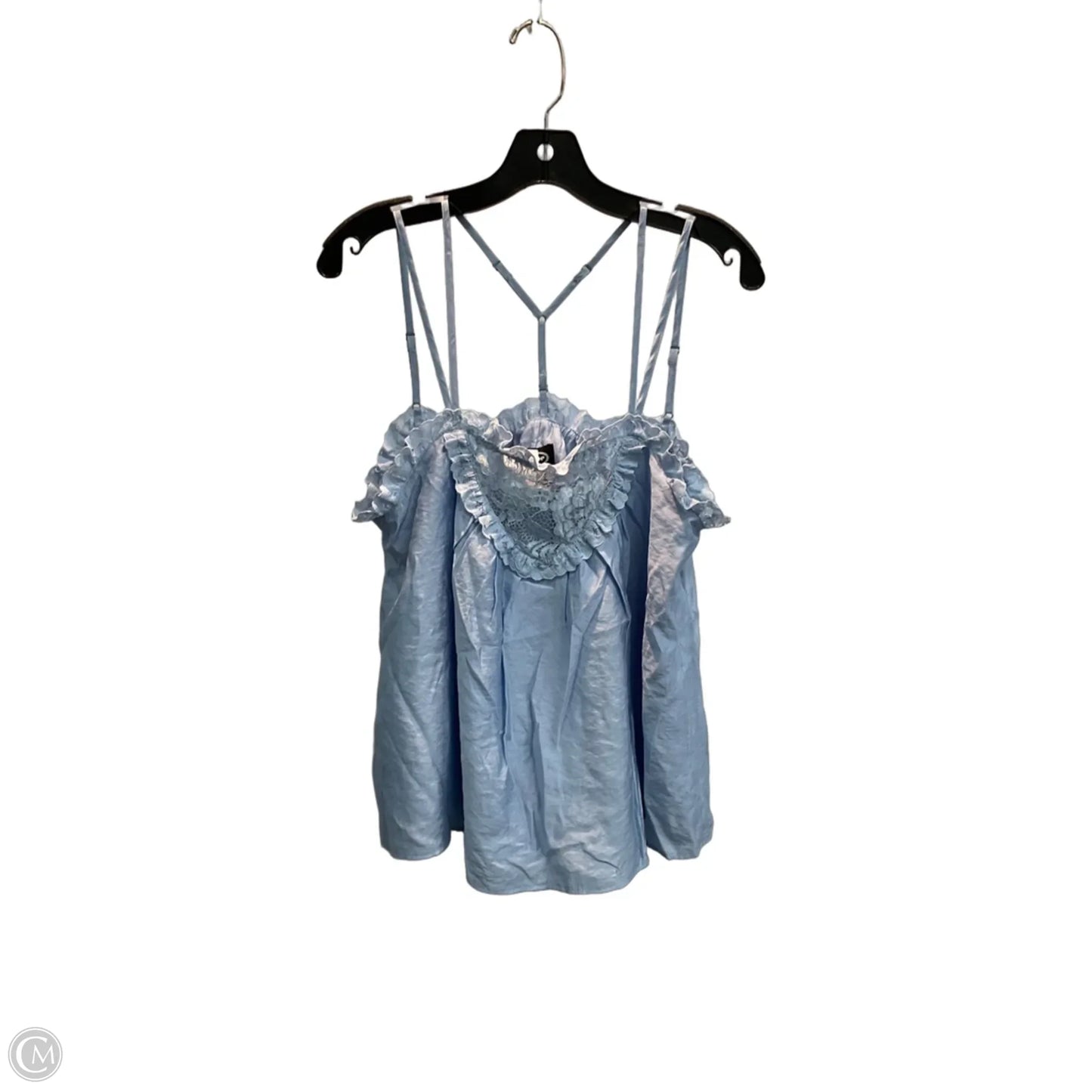 Top Sleeveless By Scoop In Blue, Size: S