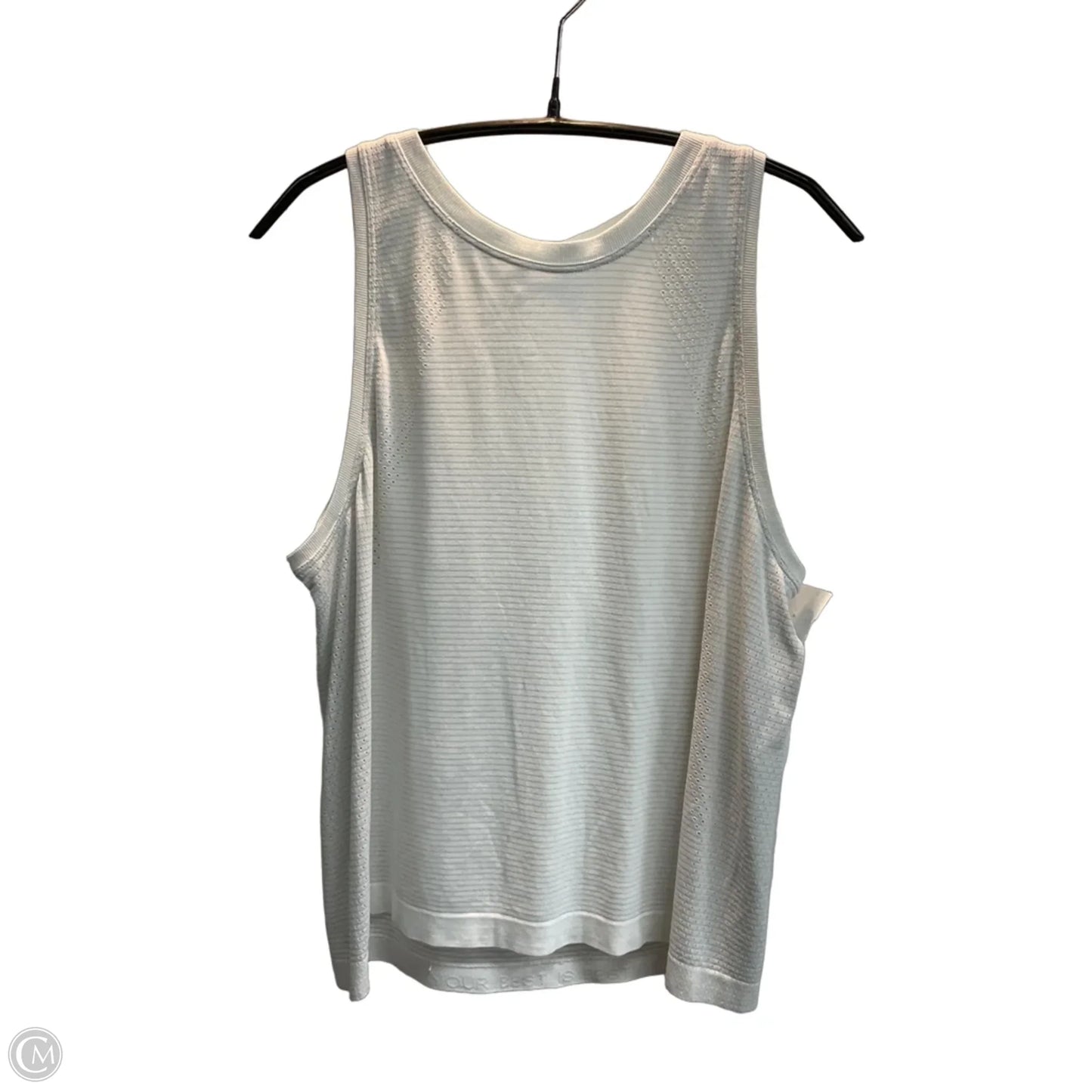 Athletic Tank Top By Lululemon In White, Size: M