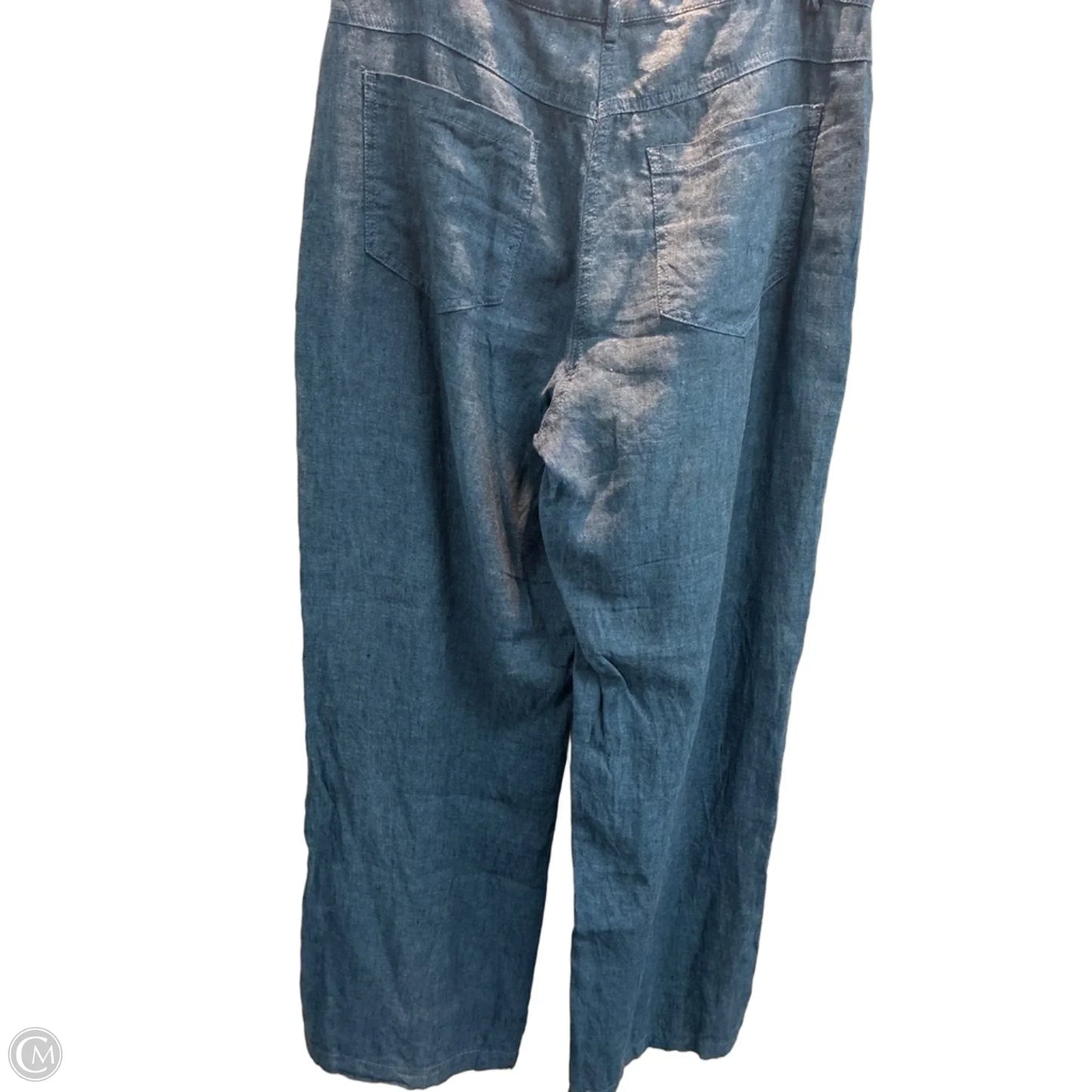 Pants Linen By Yest In Blue, Size: 14