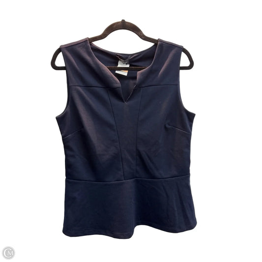 Top Sleeveless By Limited In Navy, Size: M