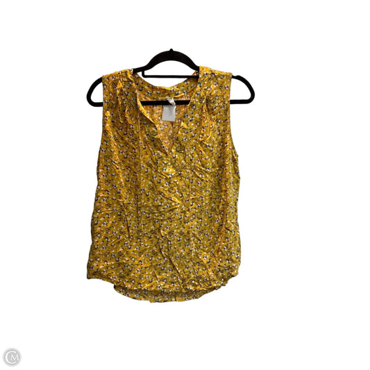 Top Sleeveless By Old Navy In Gold, Size: L